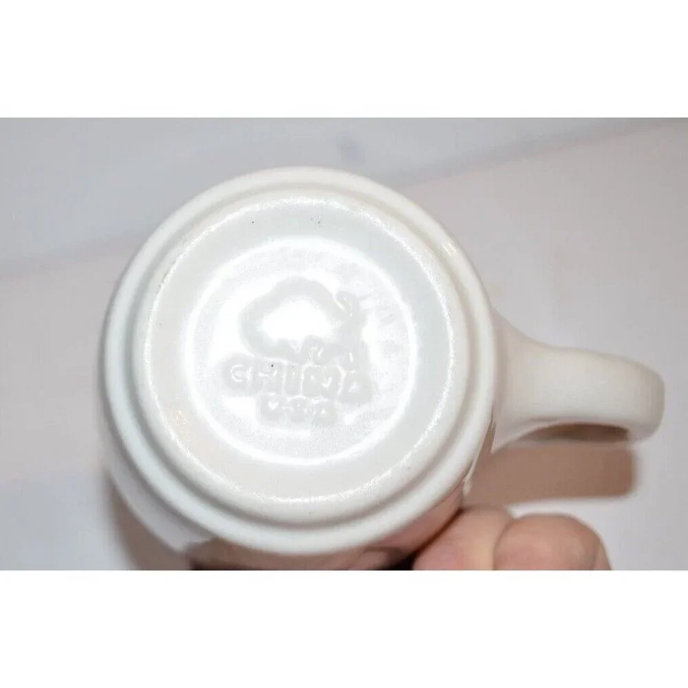 Buffalo China USA Gray Band Air Brush Restaurant Ware Coffee Cup‎ Vintage